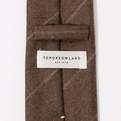 TOMORROWLAND ウール ストライプネクタイ