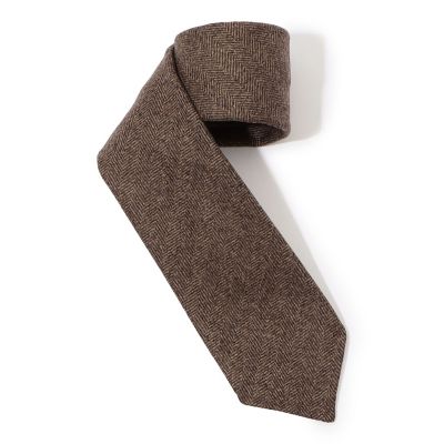 ＜TOMORROWLAND (Men)＞ＴＯＭＯＲＲＯＷＬＡＮＤ　ウール　ヘリンボーンネクタイ