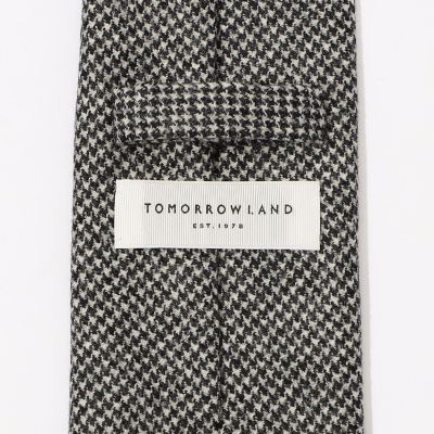 TOMORROWLAND ウール ハウンドトゥースネクタイ