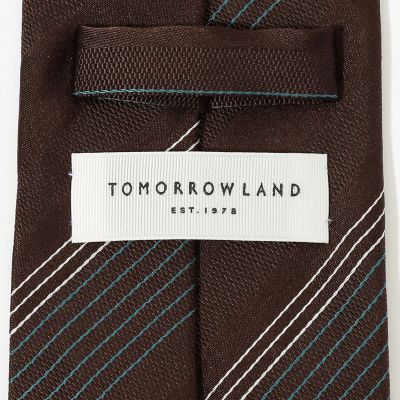 ＴＯＭＯＲＲＯＷＬＡＮＤ　シルク　レジメンタルストライプネクタイ