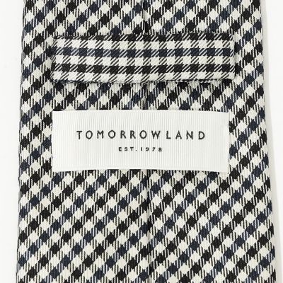 TOMORROWLAND シルク ギンガムチェック柄ネクタイ