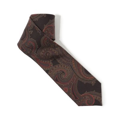 BORRELLI ペイズリー柄シルクネクタイ Brilla per il gusto（ブリッラ ペル イル グスト）【10/9値下げ