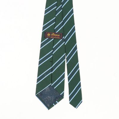 Atkinsons アイリッシュポプリン レジメンタルストライプ