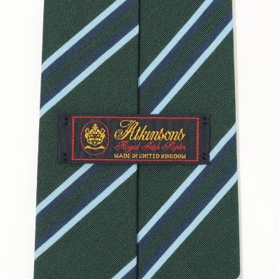 Atkinsons アイリッシュポプリン レジメンタルストライプ