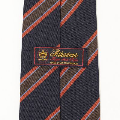 Atkinsons アイリッシュポプリン レジメンタルストライプ