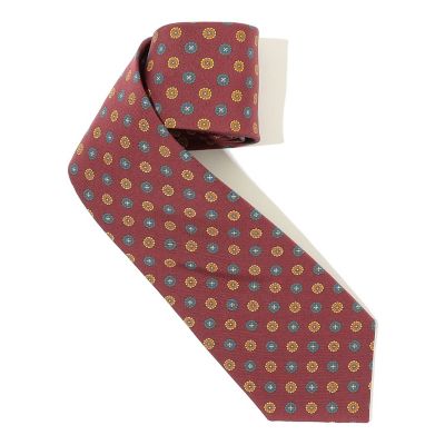 シルク／コットン 2トーンフラワー ジャカードタイ | Brooks