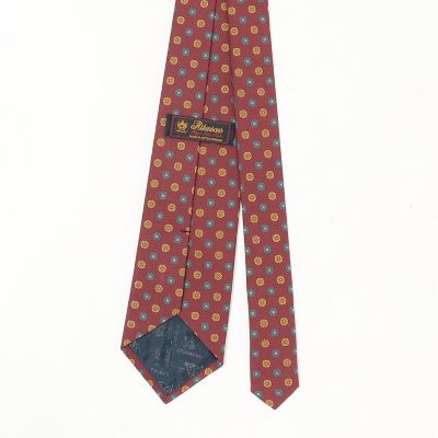 Atkinsons アイリッシュポプリン 小紋柄ネクタイ