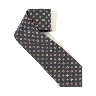 Atkinsons アイリッシュポプリン 小紋柄ネクタイ