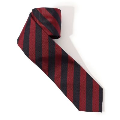 【美品】PRADA ネクタイ　ナロータイ　レジメンタル　ストライプ TOMORROWLAND シルク レジメンタルストライプ ナローネクタイ