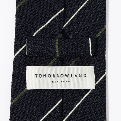 TOMORROWLAND シルクジャカード レジメンタルストライプ