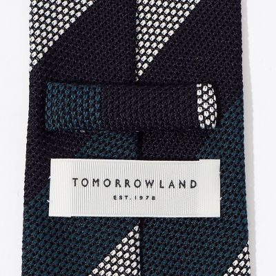 TOMORROWLAND シルクジャカード レジメンタルストライプ