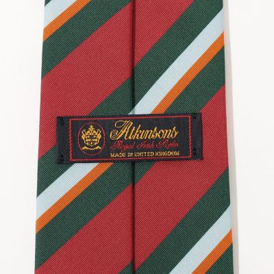 Atkinsons アイリッシュポプリン レジメンタルストライプ