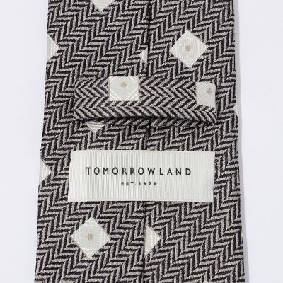 TOMORROWLAND シルクジャカード 小紋柄ネクタイ