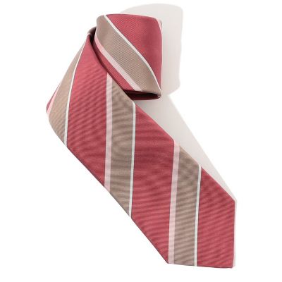 ＜TOMORROWLAND (Men)＞ＥＲＲＩＣＯ　ＦＯＲＭＩＣＯＬＡ　シルクプリント　レジメンタルストライプネクタイ