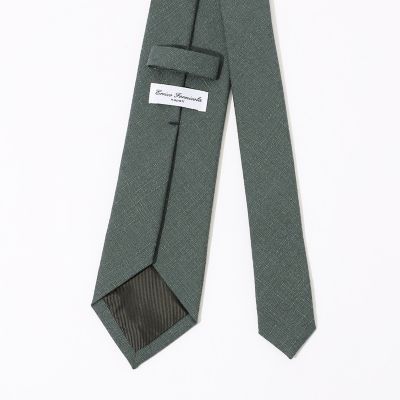 ERRICO FORMICOLA ウールシルク ソリッドネクタイ