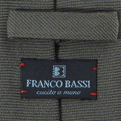 FRANCO BASSI ウールシルク ソリッドネクタイ