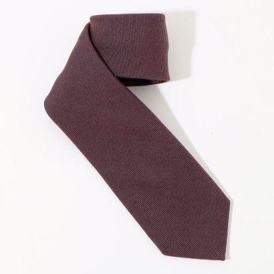FRANCO BASSI ウールシルク ソリッドネクタイ