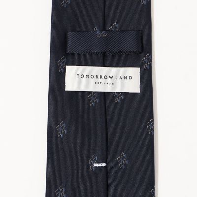 TOMORROWLAND シルク ミニスクエア小紋ジャカードネクタイ
