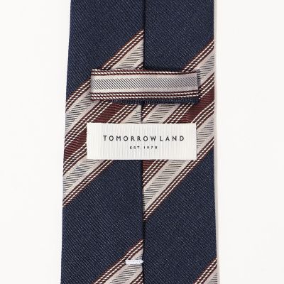 TOMORROWLAND シルク レジメンタルストライプジャカード