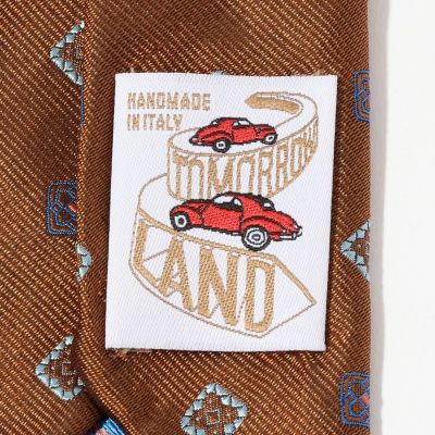 TOMORROWLAND シルク セッテピエゲ 小紋タイ トゥモローランド TOMORROWLAND シルク セッテピエゲ 小紋タイ