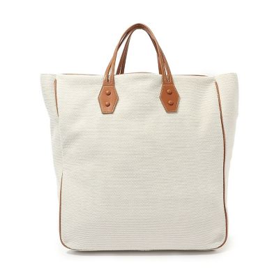 ＜TOMORROWLAND (Men)＞ｔｈｅ　ｄｉｌｅｔｔａｎｔｅ　レザー×ファブリックコンビ　トートバッグ