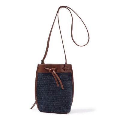 ＜TOMORROWLAND (Men)＞ｔｈｅ　ｄｉｌｅｔｔａｎｔｅ　レザー×ファブリック　２ｗａｙサコッシュ
