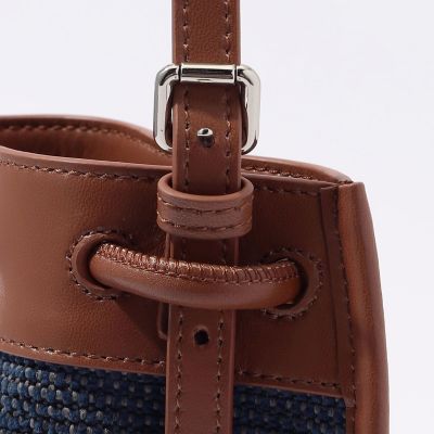 ｔｈｅ　ｄｉｌｅｔｔａｎｔｅ　レザー×ファブリック　２ｗａｙサコッシュ