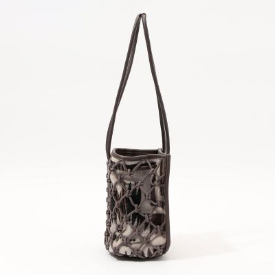 ｔｈｅ　ｄｉｌｅｔｔａｎｔｅ　ファブリック×レザーコンビ　２ＷＡＹポシェット