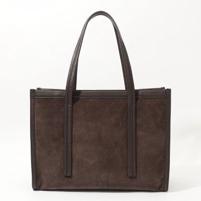 【最終値下げ】A×TOMORROWLAND シュリンクレザー トートバッグ TOMORROWLAND シュリンクレザー×スウェードコンビ トート