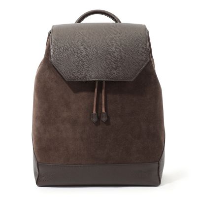 ＜TOMORROWLAND (Men)＞ＴＯＭＯＲＲＯＷＬＡＮＤ　シュリンクレザー×スウェードコンビ　バックパック