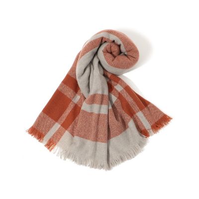 ＜TOMORROWLAND (Men)＞ＡＲＩＡＮＮＡ　カシミヤ　ブロックチェックストール