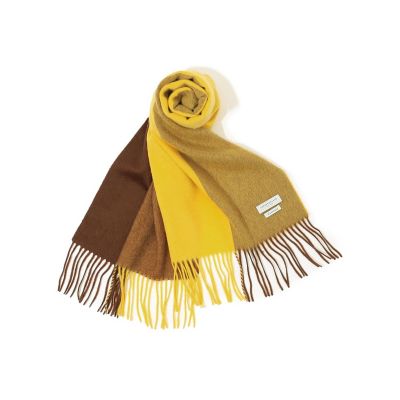 TOMORROWLAND カシミヤ パネルチェックマフラー