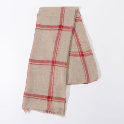 AGNONA シルクカラミ チェックストール | TOMORROWLAND (Men