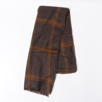 AGNONA シルクカラミ チェックストール | TOMORROWLAND (Men