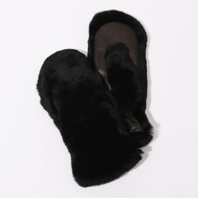 GIGLIO FIORENTINO ラビットファー ミトングローブ