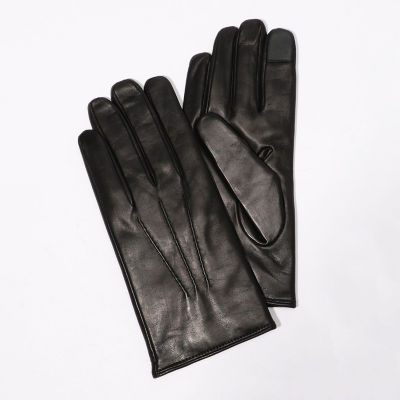  GIGLIO FIORENTINO ナッパーレザー タッチパネルコンビグローブ 19ブラック 手袋・グローブ