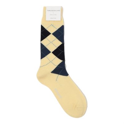 ＜TOMORROWLAND (Men)＞ＢＲＥＳＣＩＡＮＩ　ウールナイロン　アーガイルソックス