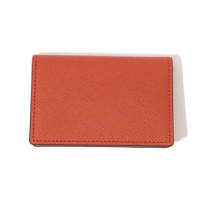 【送料無料】TOMORROWLAND (Men)/トゥモローランド BROOKLYN MUSEUM シュリンクレザー マチカードケース 27オレンジ 名刺入れ【三越伊勢丹/公式】