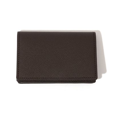 【送料無料】TOMORROWLAND (Men)/トゥモローランド BROOKLYN MUSEUM シュリンクレザー マチカードケース 49Dブラウン 名刺入れ【三越伊勢丹/公式】