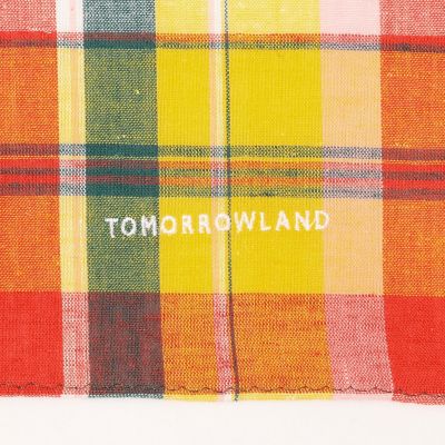 TOMORROWLAND コットンリネン チェックハンカチ