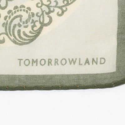 TOMORROWLAND コットンシルク プリントポケットチーフ