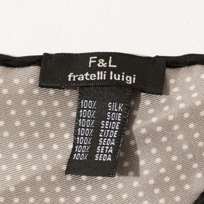 FRATELLI LUIGI シルク ドットスカーフ | TOMORROWLAND