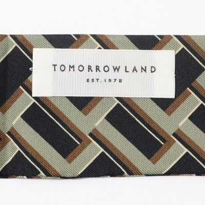 ＴＯＭＯＲＲＯＷＬＡＮＤ　シルク　プリントスカーフタイ