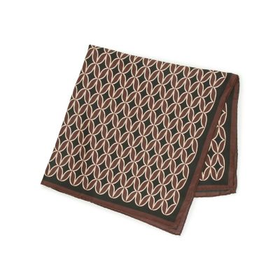 【送料無料】TOMORROWLAND (Men)/トゥモローランド TOMORROWLAND ジオメトリック柄 シルクスカーフ 46ブラウンケイ ファッション小物【三越伊勢丹/公式】