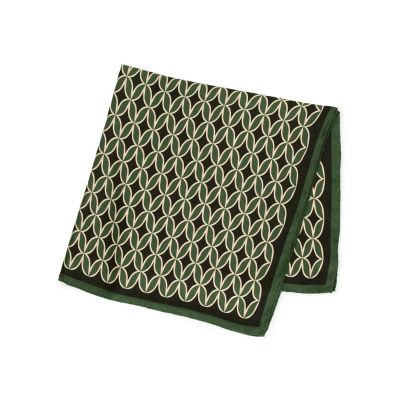 【送料無料】TOMORROWLAND (Men)/トゥモローランド TOMORROWLAND ジオメトリック柄 シルクスカーフ 56カーキケイ ファッション小物【三越伊勢丹/公式】