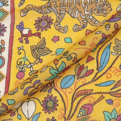 Drake's TIGER GARDEN PRINT BANDANA