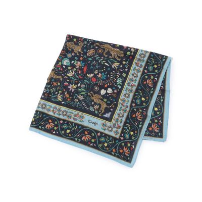 Drake's TIGER GARDEN PRINT BANDANA