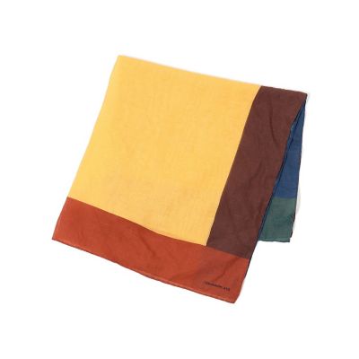 ＜TOMORROWLAND (Men)＞ＴＯＭＯＲＲＯＷＬＡＮＤ　コットンリネンシルク　パネルスカーフ