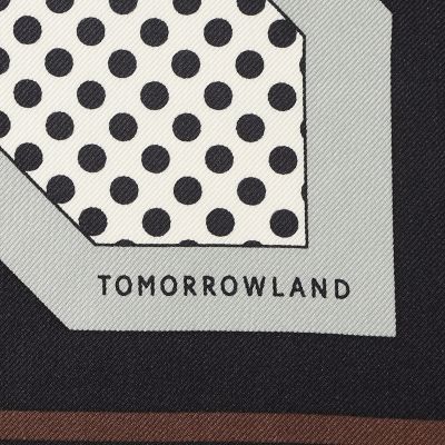 ＴＯＭＯＲＲＯＷＬＡＮＤ　シルクプリント　スカーフ