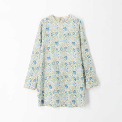 レーヨンコットンリップルプリント　チュニックブラウス